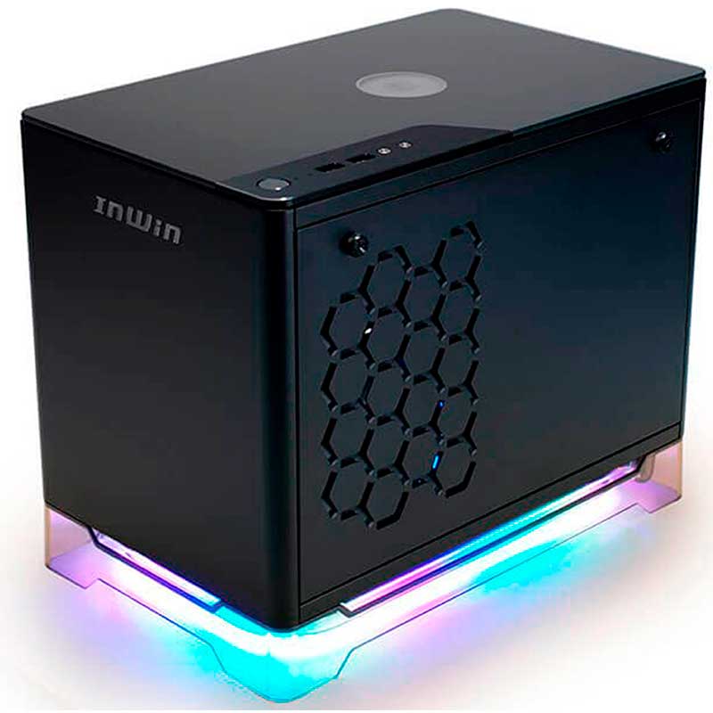 Gabinete IN WIN A1 PLUS Mini ATX USB 3.0 Vidrio Templado Negro IW-A1PLUS-BLACK 