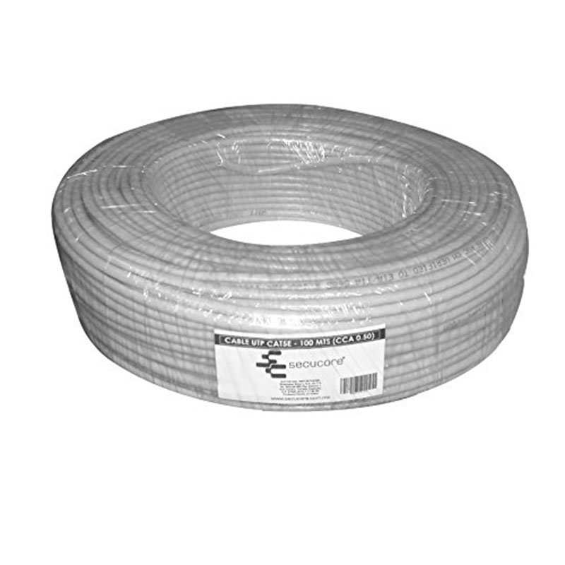 Bobina Cable Red Utp 5e 100 Mts Cctv Nodos Grises