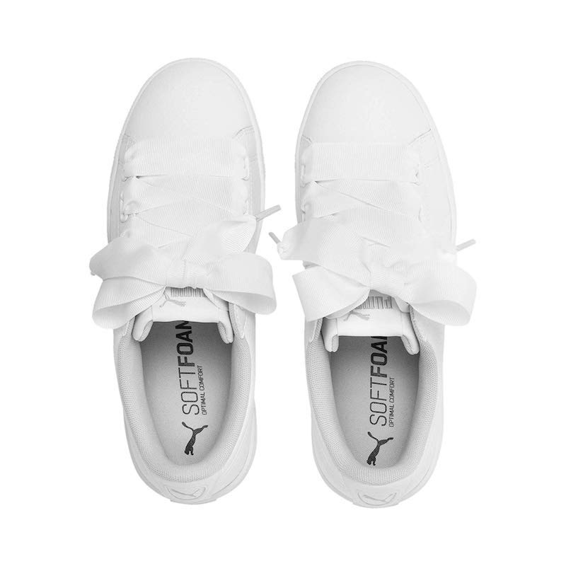 Tenis Puma Ribbon blancos mujer