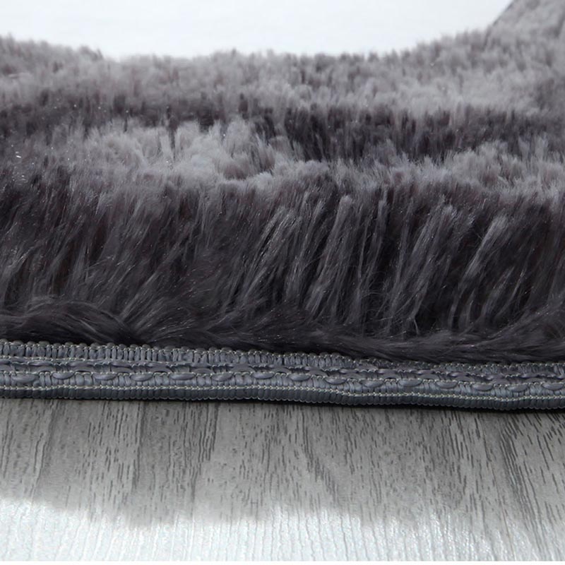 Tapete para Sala Afelpado Motley Negro 200x160cm Pelo Largo Y Suave Calidad