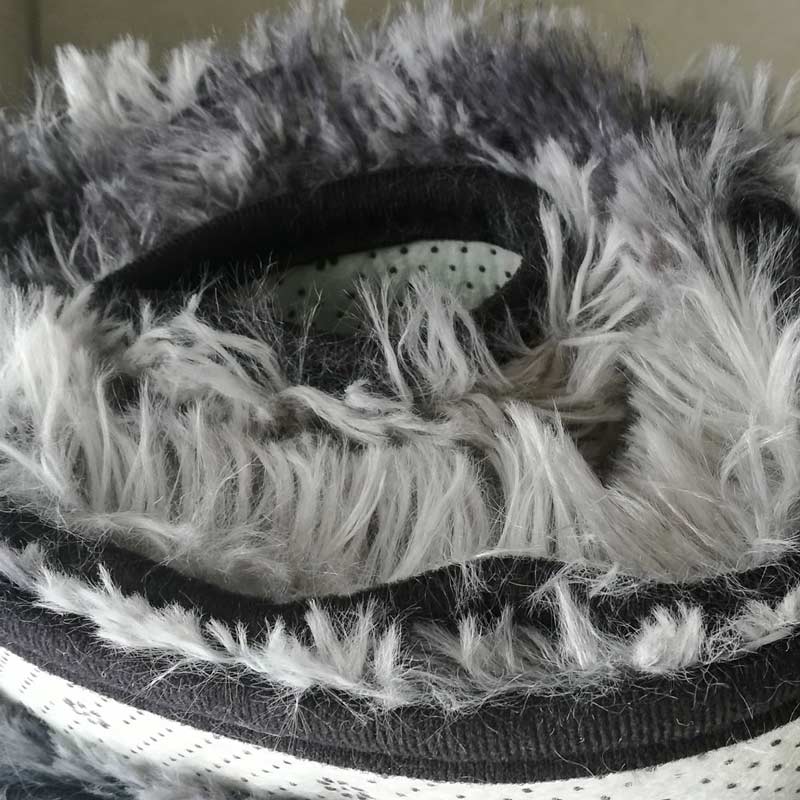 Tapete para Sala Afelpado Motley Negro 200x160cm Pelo Largo Y Suave Calidad