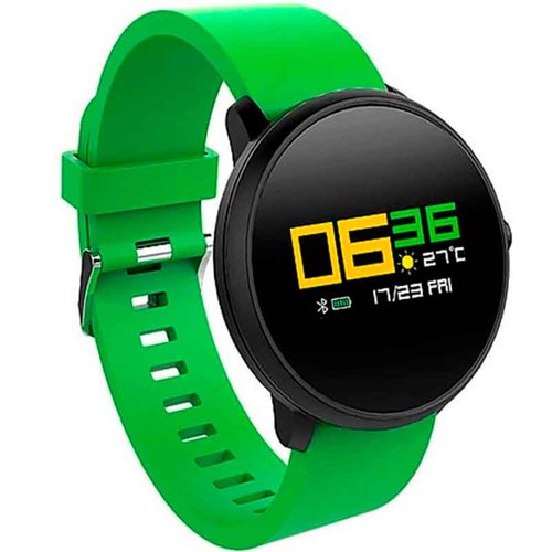Smart Watch LENOVO HW10 Reloj Inteligente Touch Oled 6 Sensores Verde 