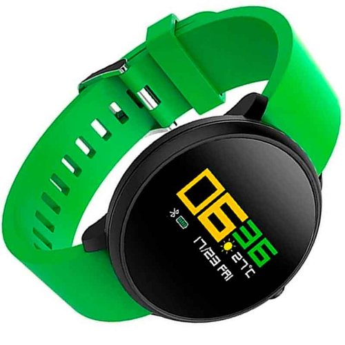 Smart Watch LENOVO HW10 Reloj Inteligente Touch Oled 6 Sensores Verde 