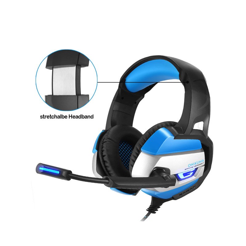 PS4 / Xbox One / PC Headset Microfono Audifono Profesional ONIKUMA (Azul)