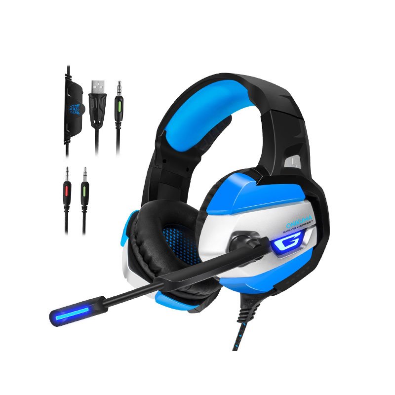 PS4 / Xbox One / PC Headset Microfono Audifono Profesional ONIKUMA (Azul)