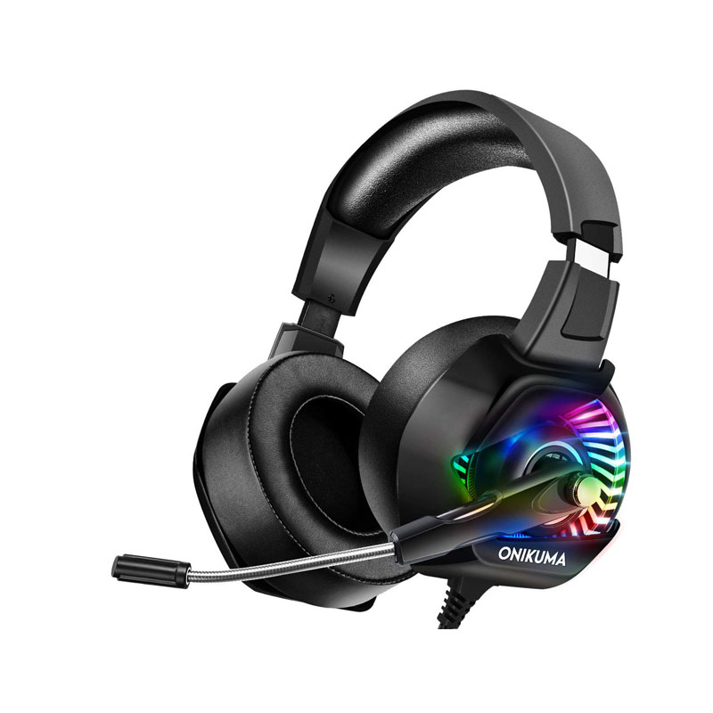 PS4 / Xbox One / PC Headset Microfono Audi­fono Profesional ONIKUMA K6 (Negro Luces)