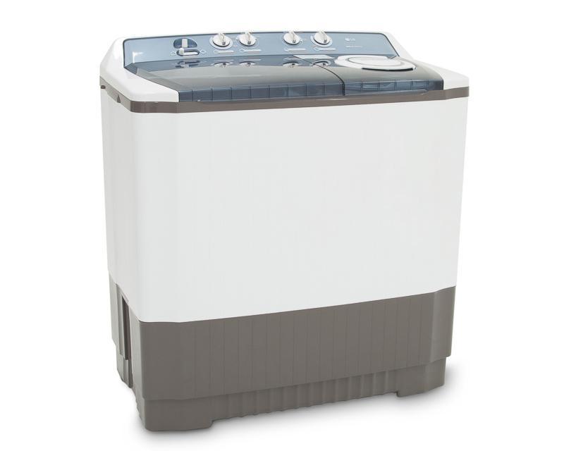 Lavadora LG WP17WA 17 Kg Doble Tina Roller Jet Blanco con Gris