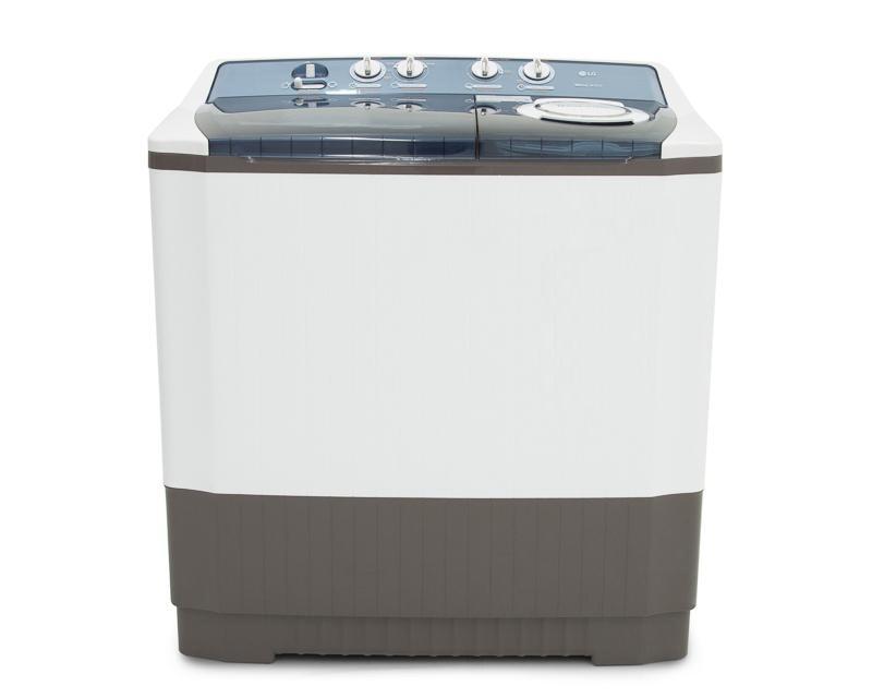 Lavadora LG WP17WA 17 Kg Doble Tina Roller Jet Blanco con Gris