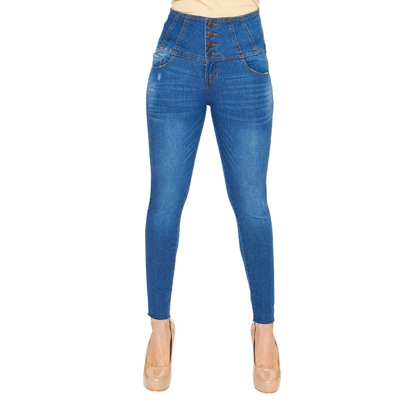 Incognita Jeans Para Mujer Casuales Incognita Push Up Stone Medio 110062