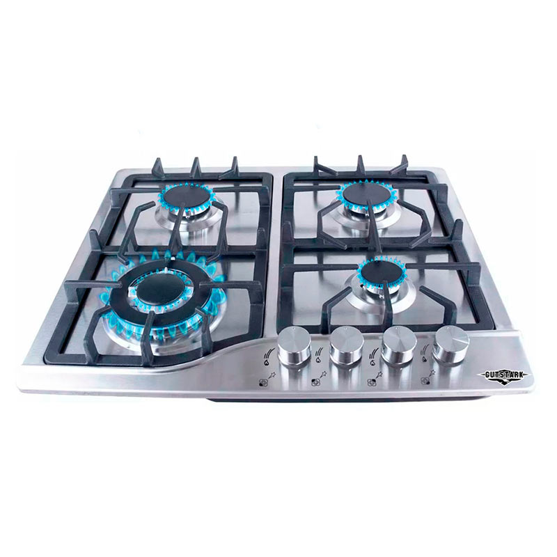 Parrilla Gas 4 Quemadores Acero Inox Hogar Empotrable Cocina