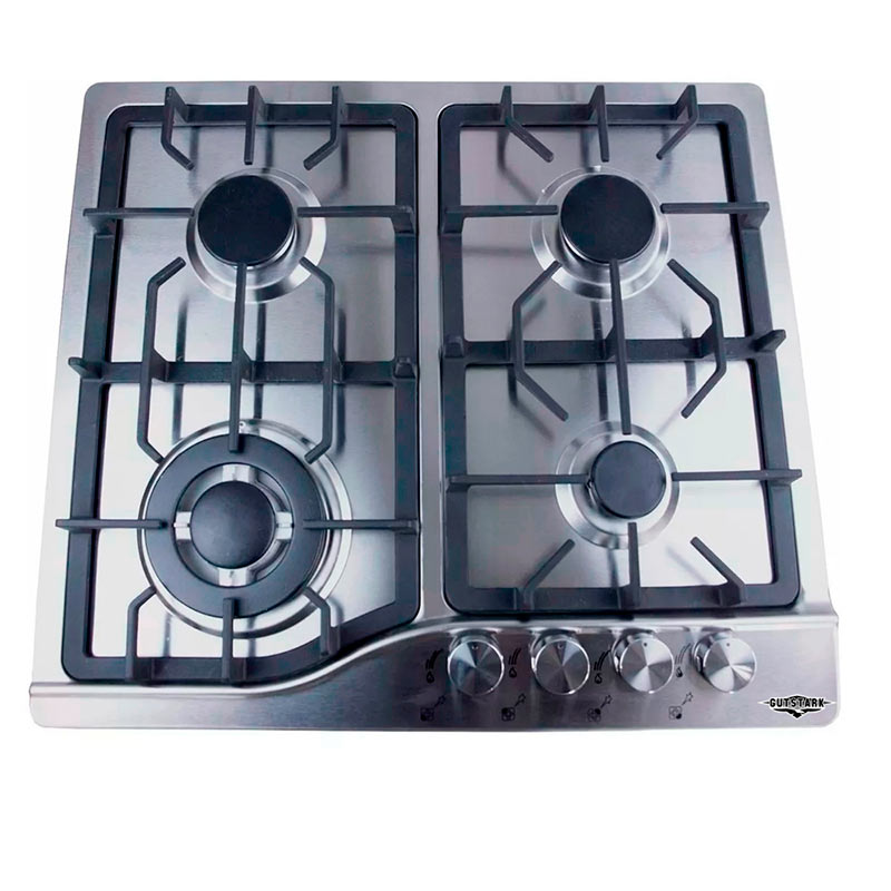 Parrilla Gas 4 Quemadores Acero Inox Hogar Empotrable Cocina