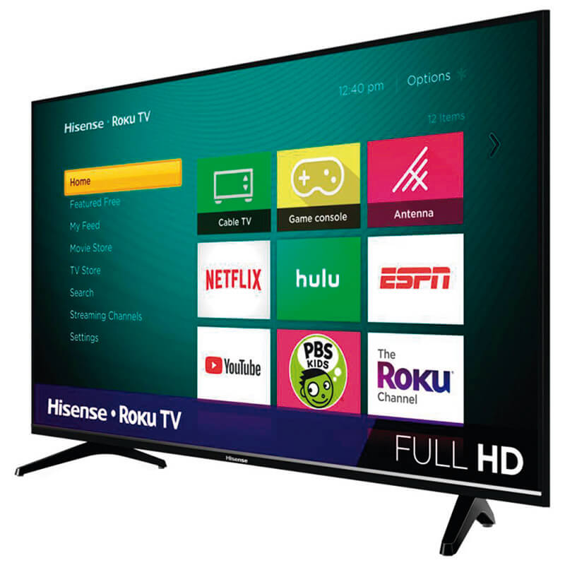 Pantalla Smart Tv Hisense 43 Pulgadas Led Con Roku Y Netflix Reacondic