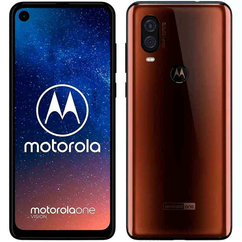 Celular MOTOROLA One Vision 4GB 128GB Octa Core Dual Sim Android 9 Pie Moka 