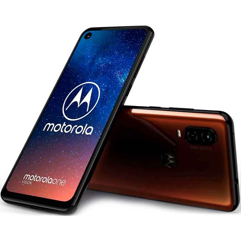 Celular MOTOROLA One Vision 4GB 128GB Octa Core Dual Sim Android 9 Pie Moka 