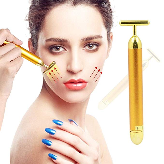 Antiarrugas Rejuvenecedor Masajeador Facial Eléctrico 24K