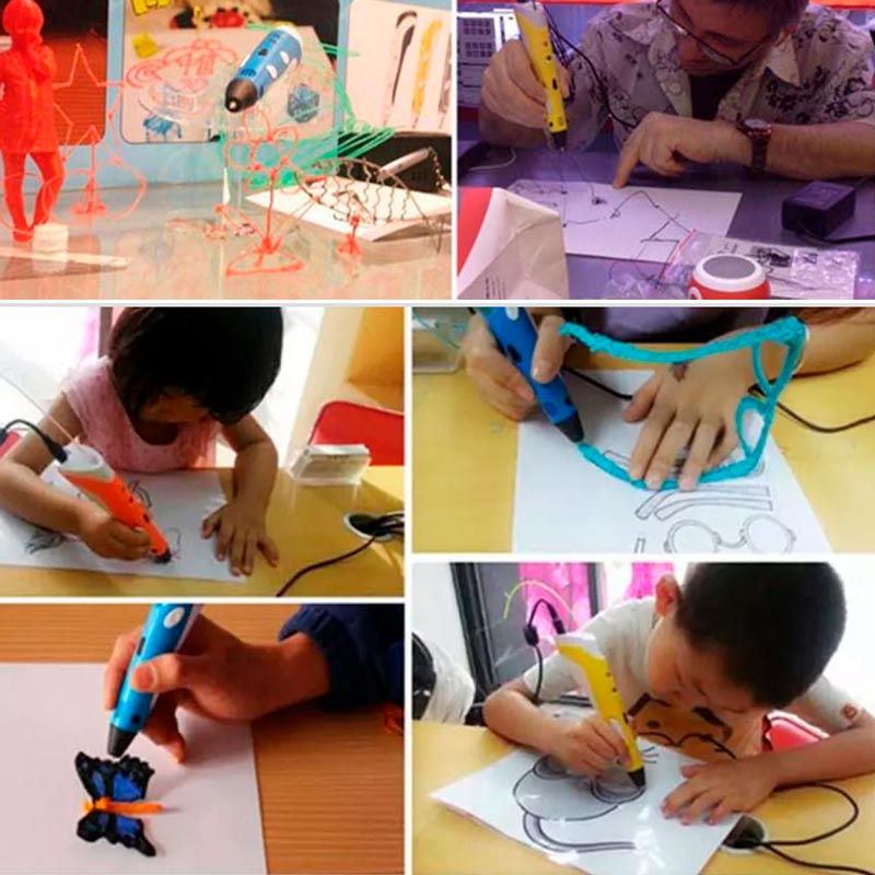 Filamento PLA Para Pluma 3d 20 Colores = 100 Metros