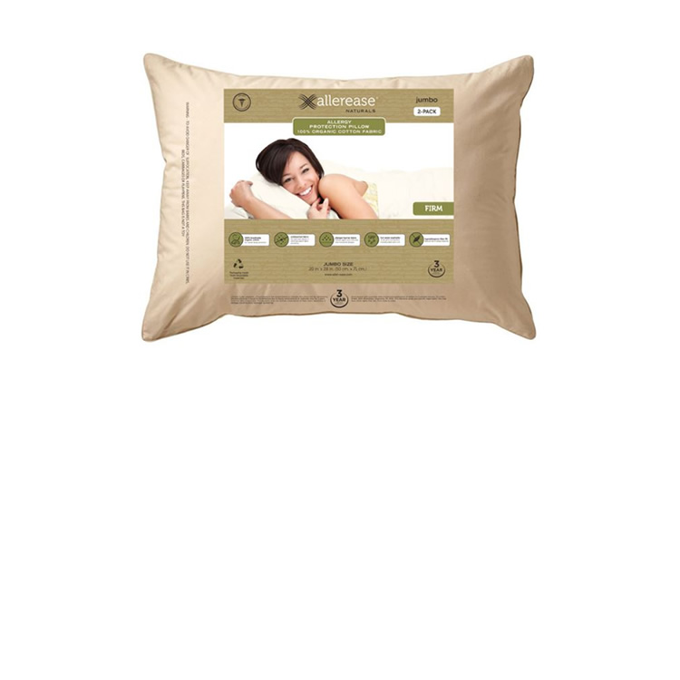 2 Almohadas Jumbo Con Funda Orgánica AllerEase 1371188 CST