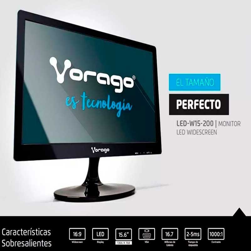 Monitor Led Vorago Led-w15-200 15.6 Widescreen Vga Oferta