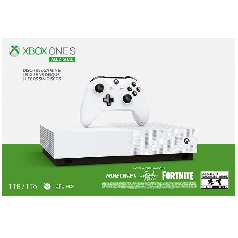 Consola Xbox One S 1TB All Digital Blanco