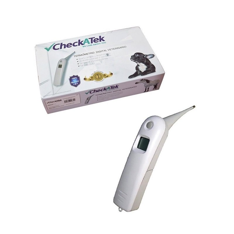 Termometro Digital Veterinario Pantalla LCD Checkatek