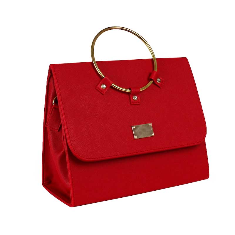 Sac à Main Doré Coloré Bolsa Dorada - Neuf Avec étiquettes, Tendance Fashion, Pour Femme, Motifs Joyeux