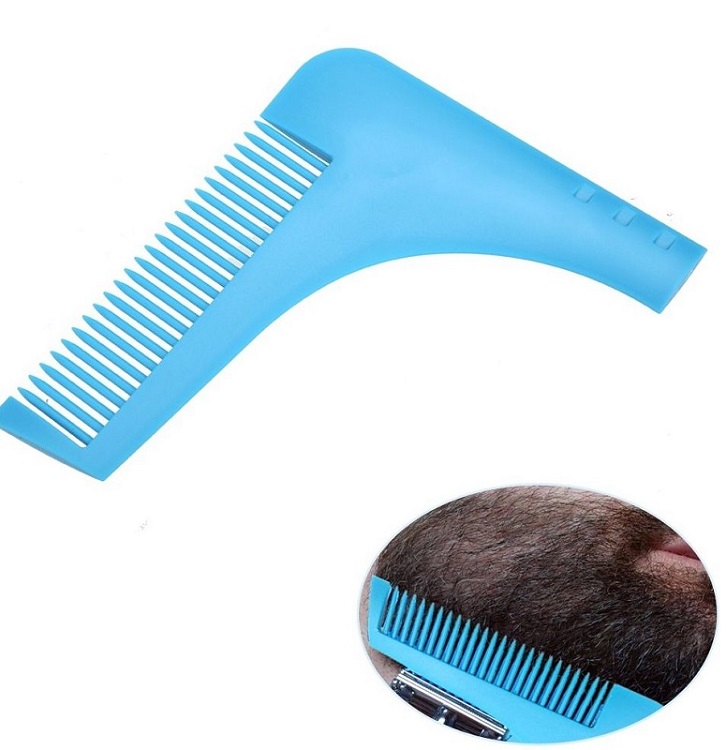 Peine Cepíllo Delineador De Barba Bigote Beard Broo 2 en 1