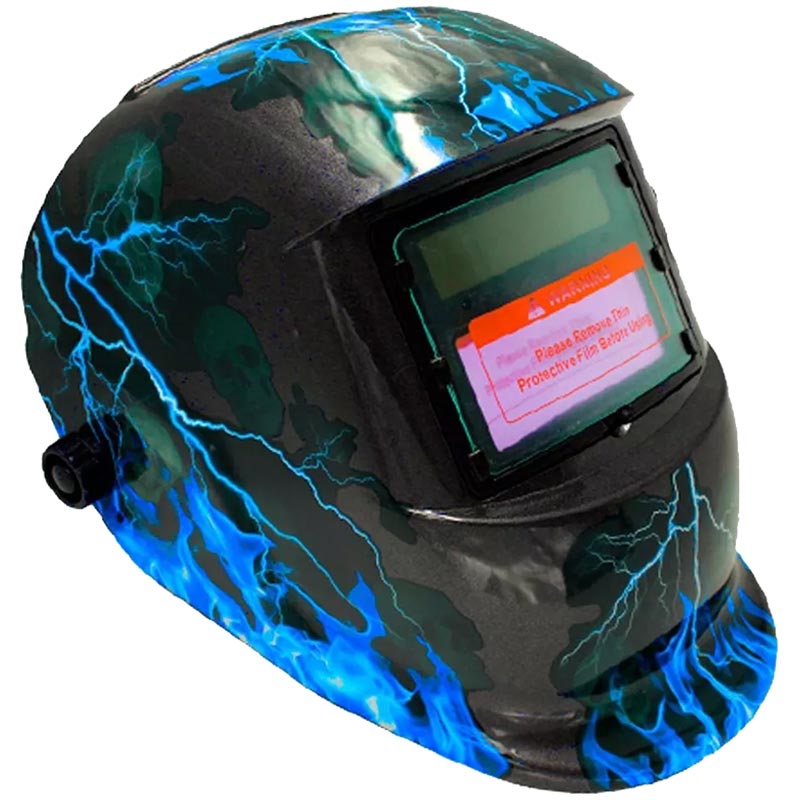 Careta Electronica Para Soldar Herramienta Diseño Trueno