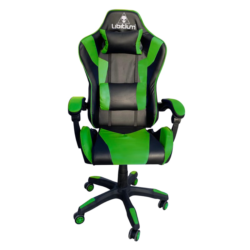 Silla Gamer Ergonómica Con Memory Foam Reclinable Alien Libitium Color Verde