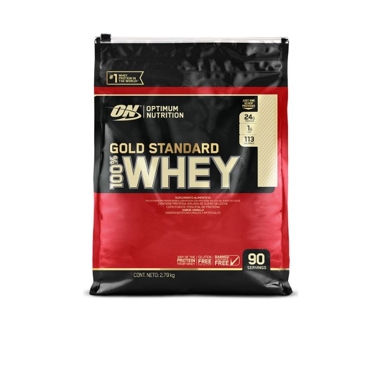 Proteína En Polvo Sabor Vainilla, Gold Standard Whey, 2.79 Kg