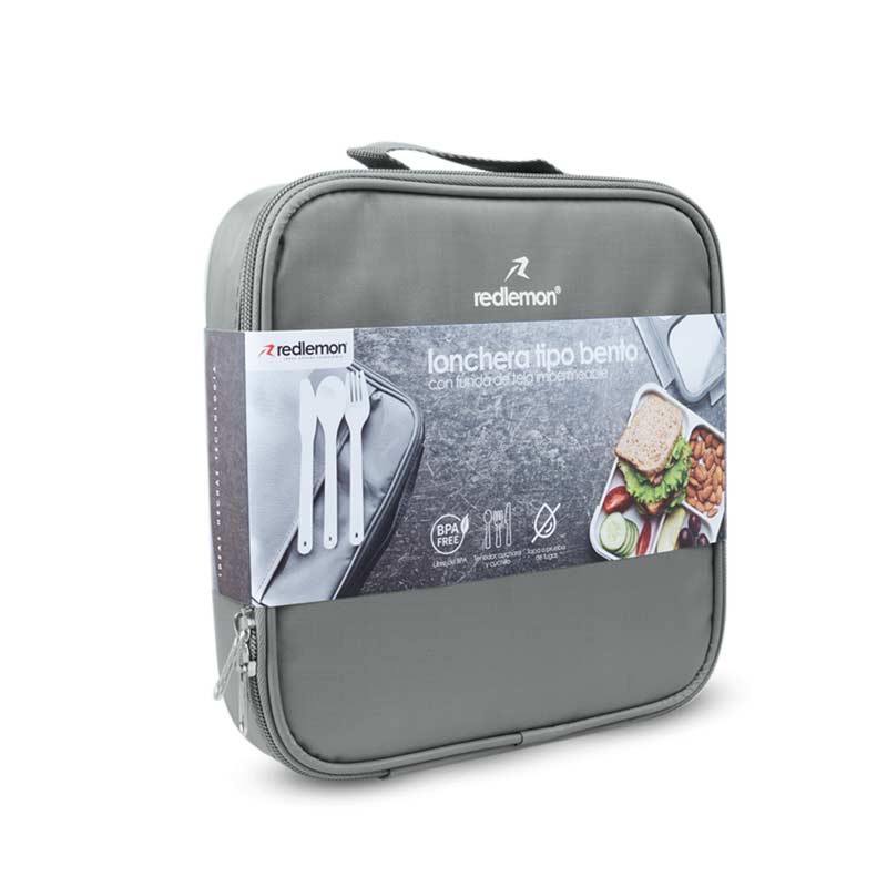 Lonchera Térmica Bento Box Hermética Con Funda Redlemon