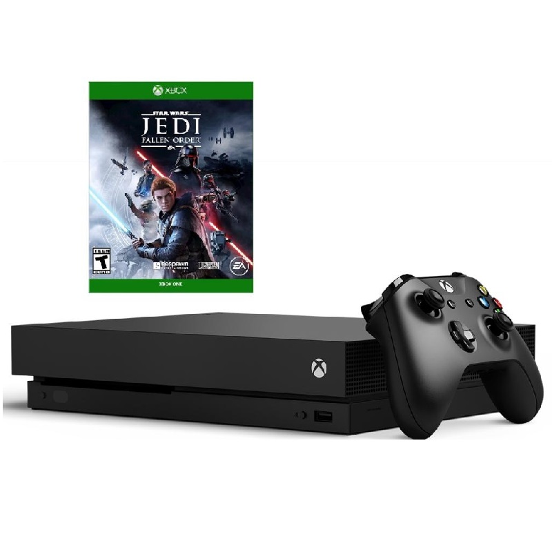 Consola Xbox One X 1TB Star Wars Jedi: Fallen Order Bundle Nuevo Negro