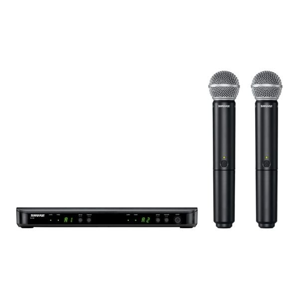 Sistema Inalambrico Vocal SHURE BLX288-SM58J11  Incluye 2 Microfonos SM58 y Receptor