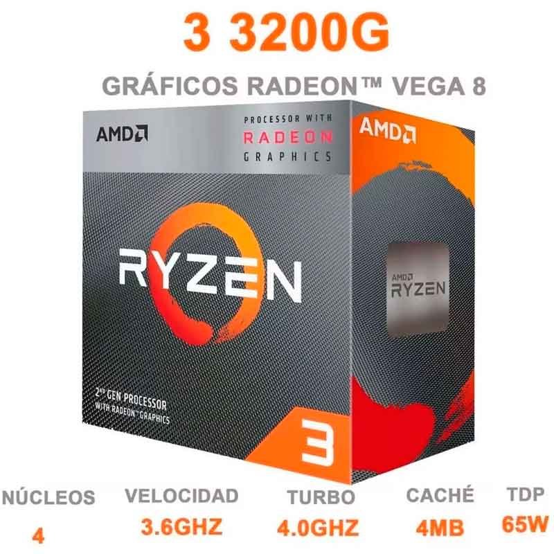 Kit Actualizacion Gamer ASUS AMD RYZEN 3 Vega 8 + Tarjeta Madre 