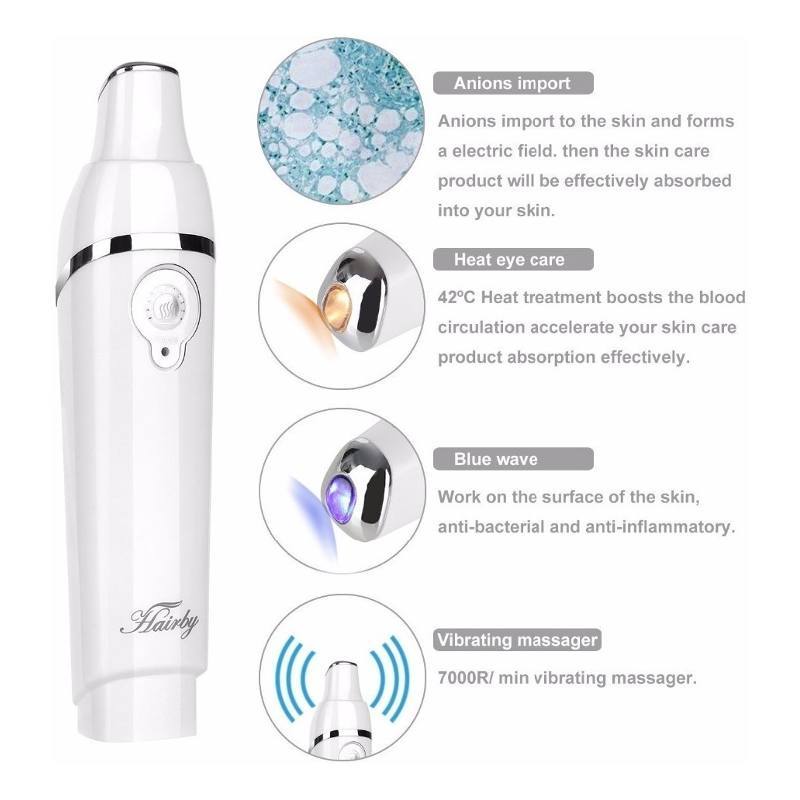 Galvánica Térmica para Masaje de Ojos Párpado Ojeras y Rostro Bolsas Antiedad