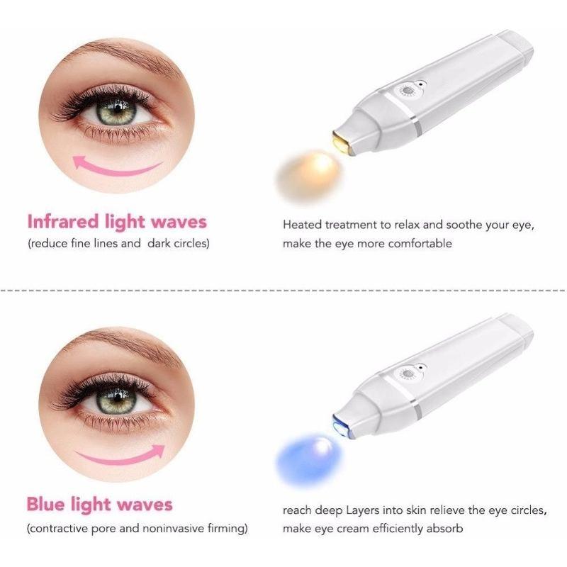 Galvánica Térmica para Masaje de Ojos Párpado Ojeras y Rostro Bolsas Antiedad