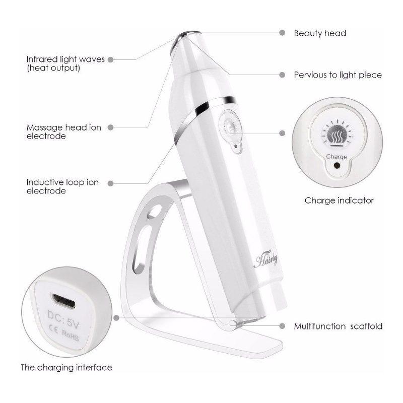 Galvánica Térmica para Masaje de Ojos Párpado Ojeras y Rostro Bolsas Antiedad