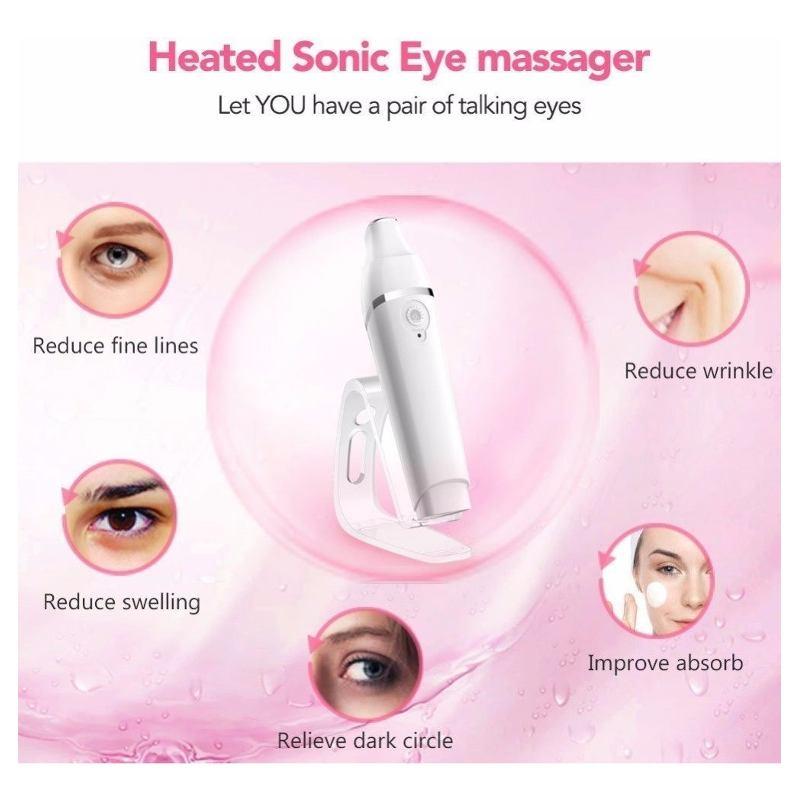 Galvánica Térmica para Masaje de Ojos Párpado Ojeras y Rostro Bolsas Antiedad