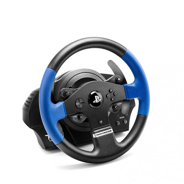 Volante Para Videojuegos Negro con Azul Modelo T150 Force Feedback Marca THRUSTMASTER 