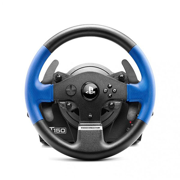 Volante Para Videojuegos Negro con Azul Modelo T150 Force Feedback Marca THRUSTMASTER 