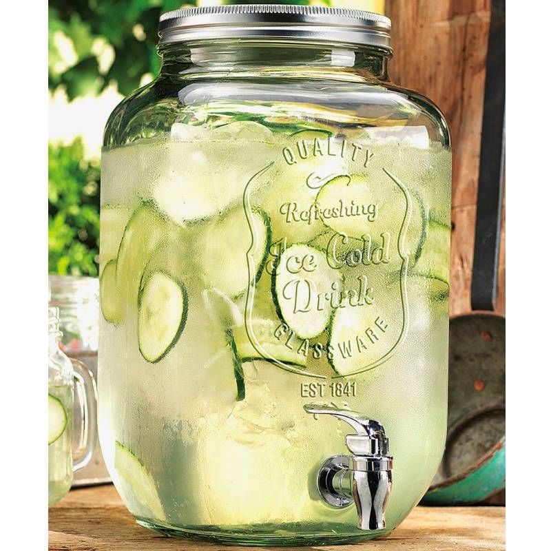 2 Dispensadores de Bebidas y Agua 8Lt DrinkLab