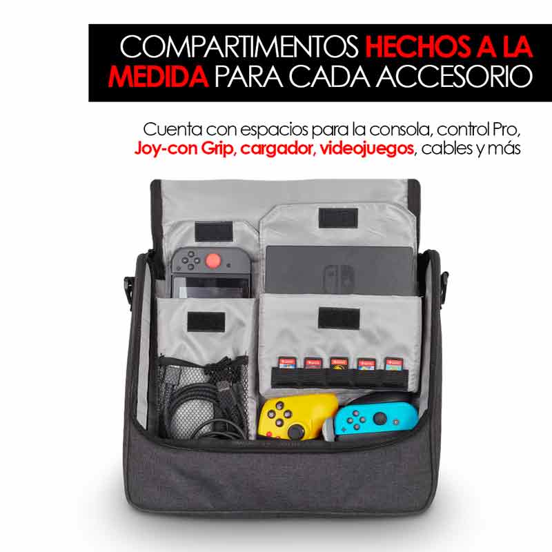Mochila Nintendo Switch Funda para Viaje Con Correa Redlemon.