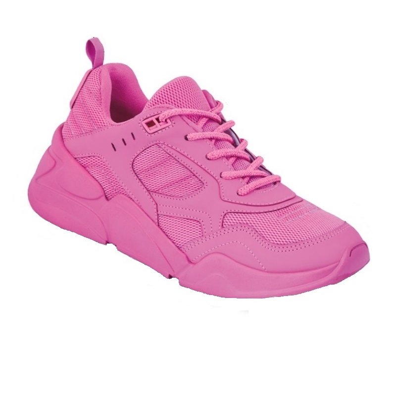Tenis Sneakers Deportivo Dama Mujer Rosa Tela Training Runing