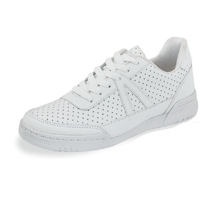 Tenis Sneakers Dama Mujer Casual Tipo Piel Comodo Blanco Urbano