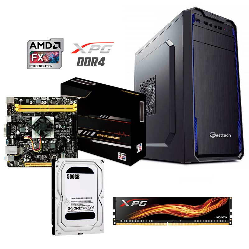 PC Computadora Xtreme AMD RADEON R7 A10N 8800E 8GB 500GB Wifi 