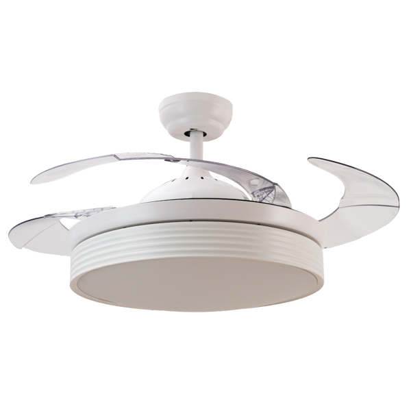 Masterfan Piatto 42" Ventilador de Techo Smart con Wifi y Aspas Retractiles