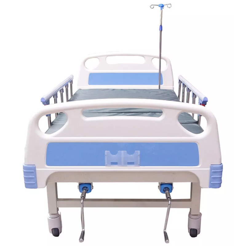 Cama Hospital Manual 2 Posiciones Barandales Aajustables 260kg Incluye Colchon Soporte Suero Hospitalaria