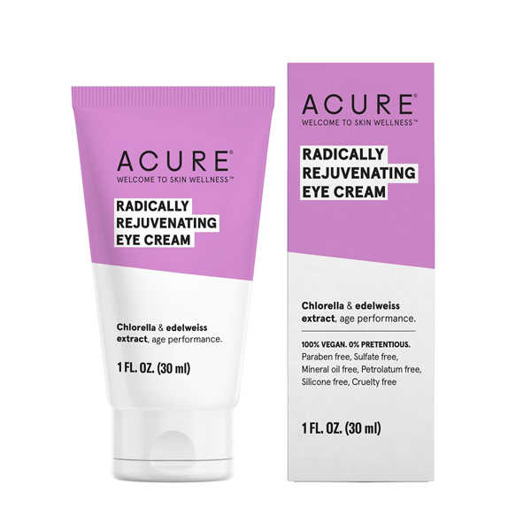 Acure. Radically Rejuvenating Eye Cream, contorno de ojos antiedad. 30 ml