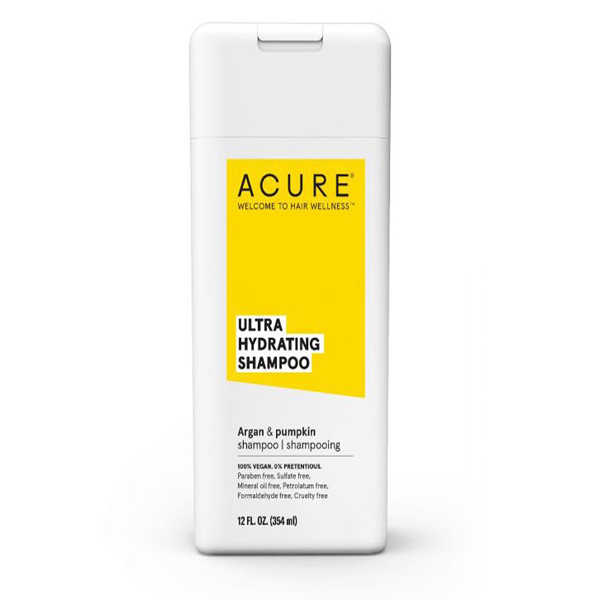 Acure. Mega Moisture Shampoo - Argan, para cabello seco, dañado y rizado. 354 ml