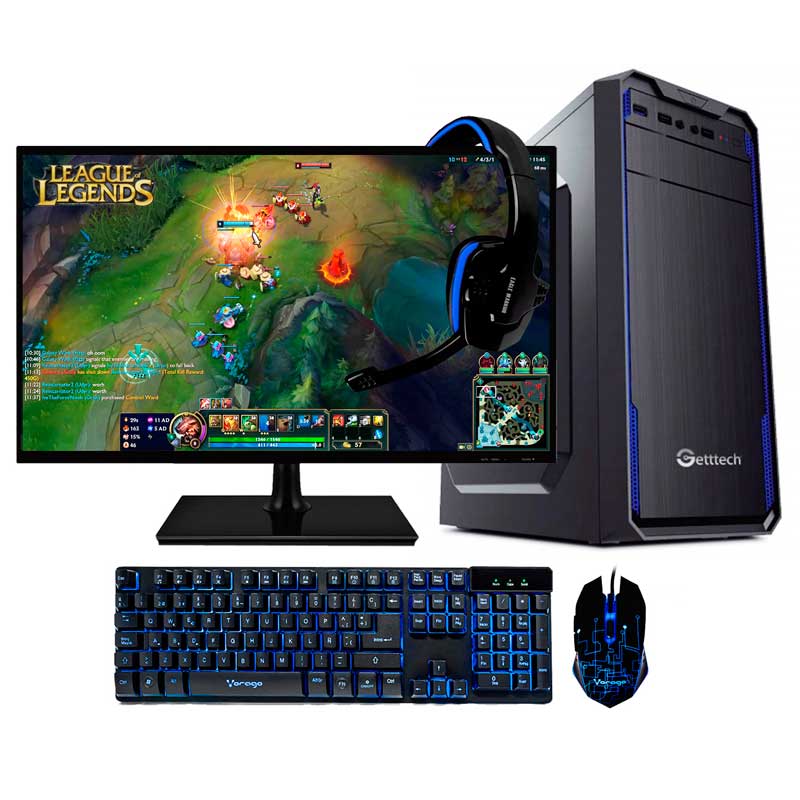 Pc Gamer Xtreme Amd A10 Fx 8800E Ram 8Gb Disco 1Tb Radeon R7 Monitor Led 19.5