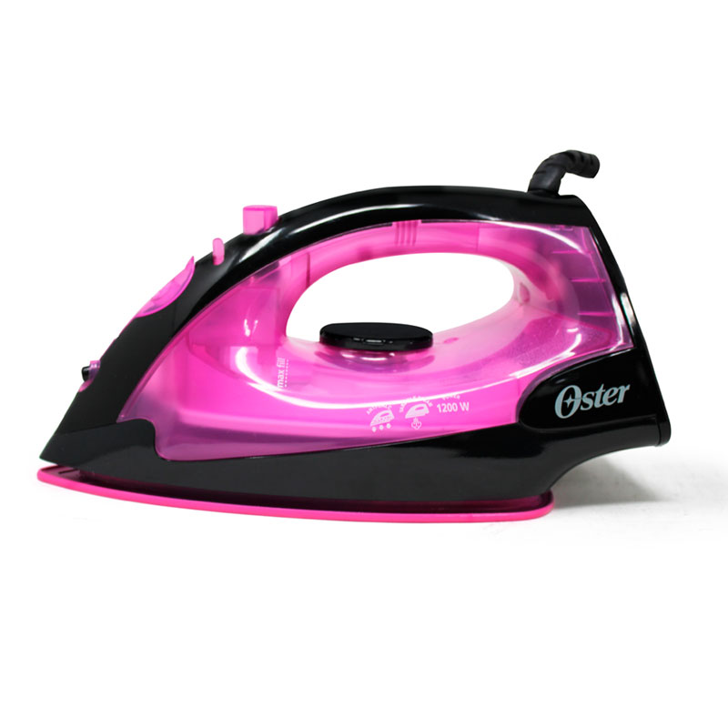 Plancha Vapor Con Suela Antiadherente Negra Con Rosa Oster Gcstbs4801p